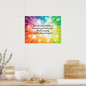 Poster Smile Inspirational Happy Cote Star Rainbow (Cuisine)