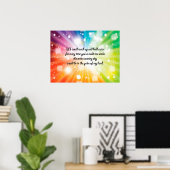 Poster Smile Inspirational Happy Cote Star Rainbow (Bureau à domicile)