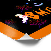 Poster Smile It's Happy Halloween Fall Éffrayant Fantôme (Coin)