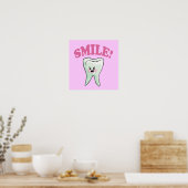 Poster Smile Kawaii Tooth Art (Cuisine)
