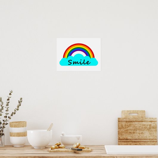 Poster Smile - LGBT Rainbow (Cuisine)