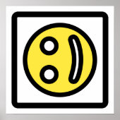 Poster Smile That’s Not Quite Right – Artistic Face Print (Devant)