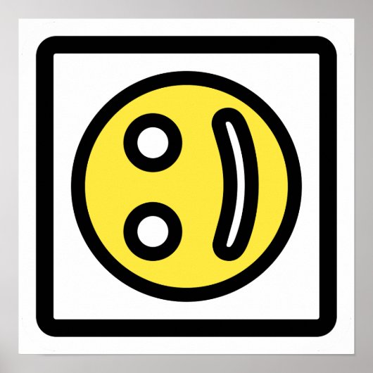 Poster Smile That’s Not Quite Right – Artistic Face Print (Devant)