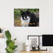 Poster Smiler says- Sometimes, you just have to try cute. (Bureau à domicile)