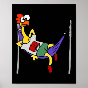 Poster Smileteesanima Poulet en Caoutchouc Drôle Dormant