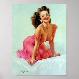Poster Smiling Pin Up