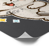 Poster Smiling Santa Cat Holiday Cheer  (Coin)