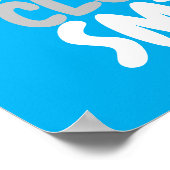 Poster Smily nuageuse personnalisable (Coin)