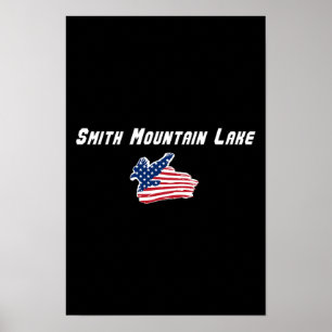 Poster Smith Mountain Lake Virginie Aigle Patriotique