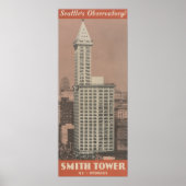 Poster Smith Tower, Observatoire de Seattle (Devant)