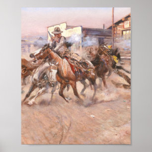 Poster Smoke 45, 1908 Charles Marion Russell