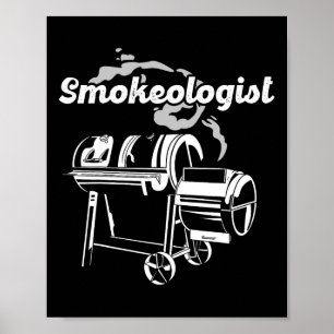 Poster Smokeologist - Pitmaster Bbq Smoker Grilling