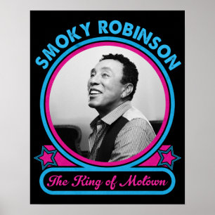 Poster Smokey Robinson Le Roi De Motown