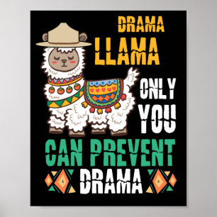 Poster Smokey the Llama Only You Can Prevent Drame