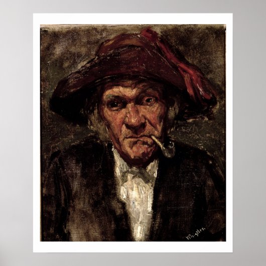 Poster Smoking a pipe, c.1859 (Devant)