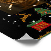 Poster Smoking Cat Cigarette Meme Sarcasm Ugly Christmas (Coin)