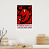 Poster Smoking Devil Ram Matchbox Art Print, Czech (Cuisine)