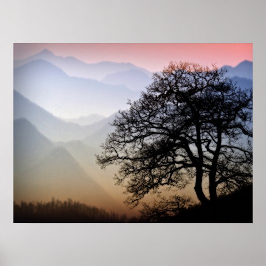 Poster Smoky Mountain Sunset from the Blue Ridge Parkway (Devant)