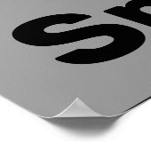 Poster Smoothie noir & blanc tendance (Coin)