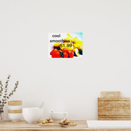 Poster smoothies cool (Cuisine)