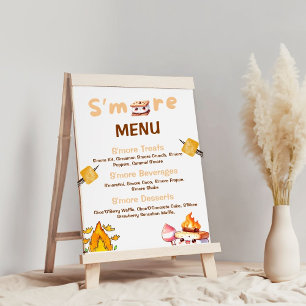Poster S'more Bar Menu Smore Bar S'mores Station Out