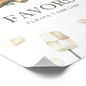 Poster S'more bonfire baby shower - Faveurs (Coin)