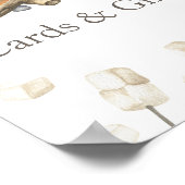 Poster S'more Bonfire Baby showers Cartes et cadeaux (Coin)