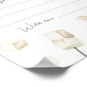 Poster S'more Campfire 1er Anniversaire Message capsule (Coin)