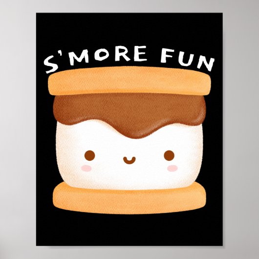 Poster S'more Fun - Campfire Treat Art (Devant)