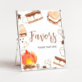 Poster S'mores Baby shower de camping Faveurs