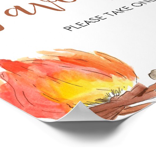 Poster S'mores Baby shower de camping Faveurs (Coin)