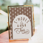 Poster S'mores Bar Capming Un Joyeux anniversaire de Camp