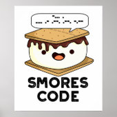 Poster Smores Code Funny Food Pun (Devant)