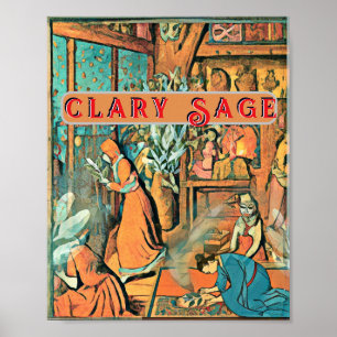 Poster Smudging with Clary Sage
