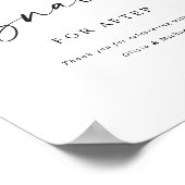 Poster Snack for After Modern Handwritten Wedding Sign (Coin)