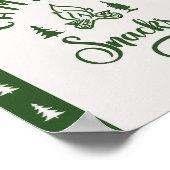 Poster Snacks de camping Un heureux anniversaire de campi (Coin)