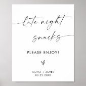 Poster Snacks de fin de nuit Signal Mariage, Snack Bar Ma (Devant)