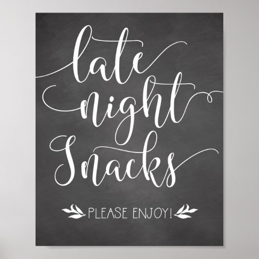 Poster Snacks de fin de nuit Symbole préféré (Devant)
