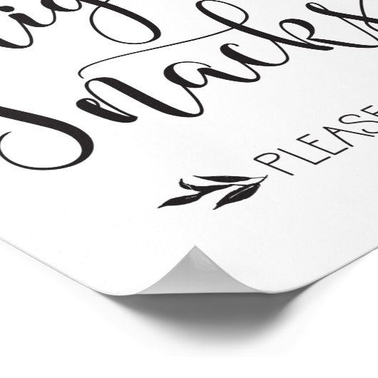 Poster Snacks de fin de nuit Symbole préféré (Coin)