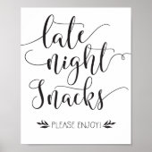 Poster Snacks de fin de nuit Symbole préféré (Devant)
