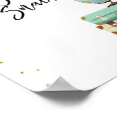 Poster Snacks en vol Panneau bar Voyage Douche Aventure (Coin)