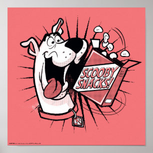 Poster Snacks Scooby Doo demi-teinte Scooby