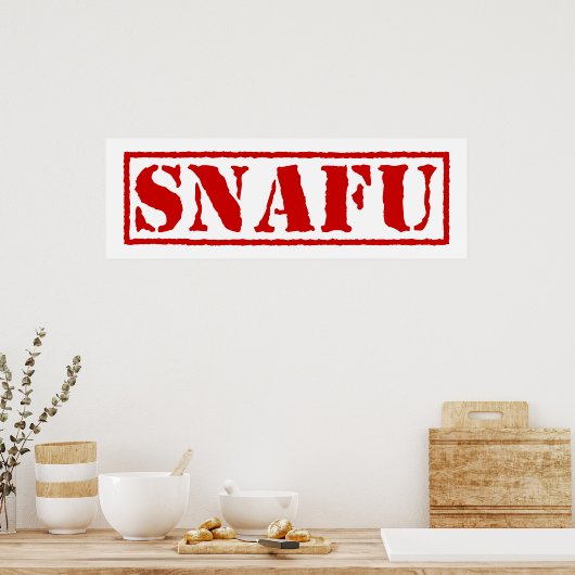 POSTER SNAFU (Cuisine)