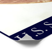 Poster Snagboat américain "General Barnard" 1885 (Coin)