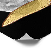 Poster Snail Disco Ball Funny Crystal Shell Amoureux des  (Coin)