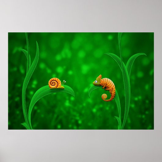 Poster Snail et Chameleon (Devant)
