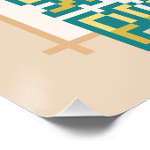 Poster Snake plant Pixel Art (Coin)