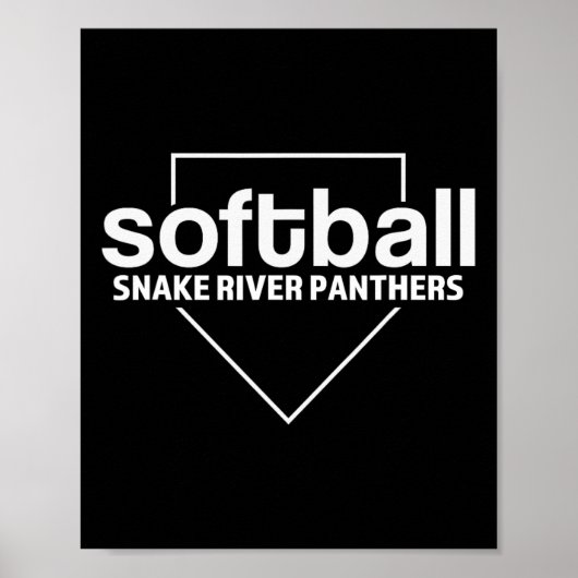 Poster Snake River Panthers Softll Plaque de base (Devant)