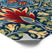 Poster Snakeshead, Fond d'écran de fleurs de William Morr (Coin)