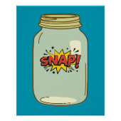 Poster Snap ! dans un pot - Comic Pop Art Design (Devant)